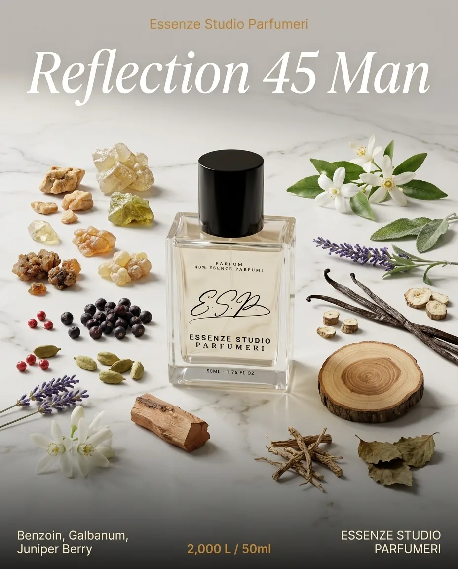REFLECTION 45 — frymëzuar nga AMOUAGE · parfum për meshkuj Essenze Studio