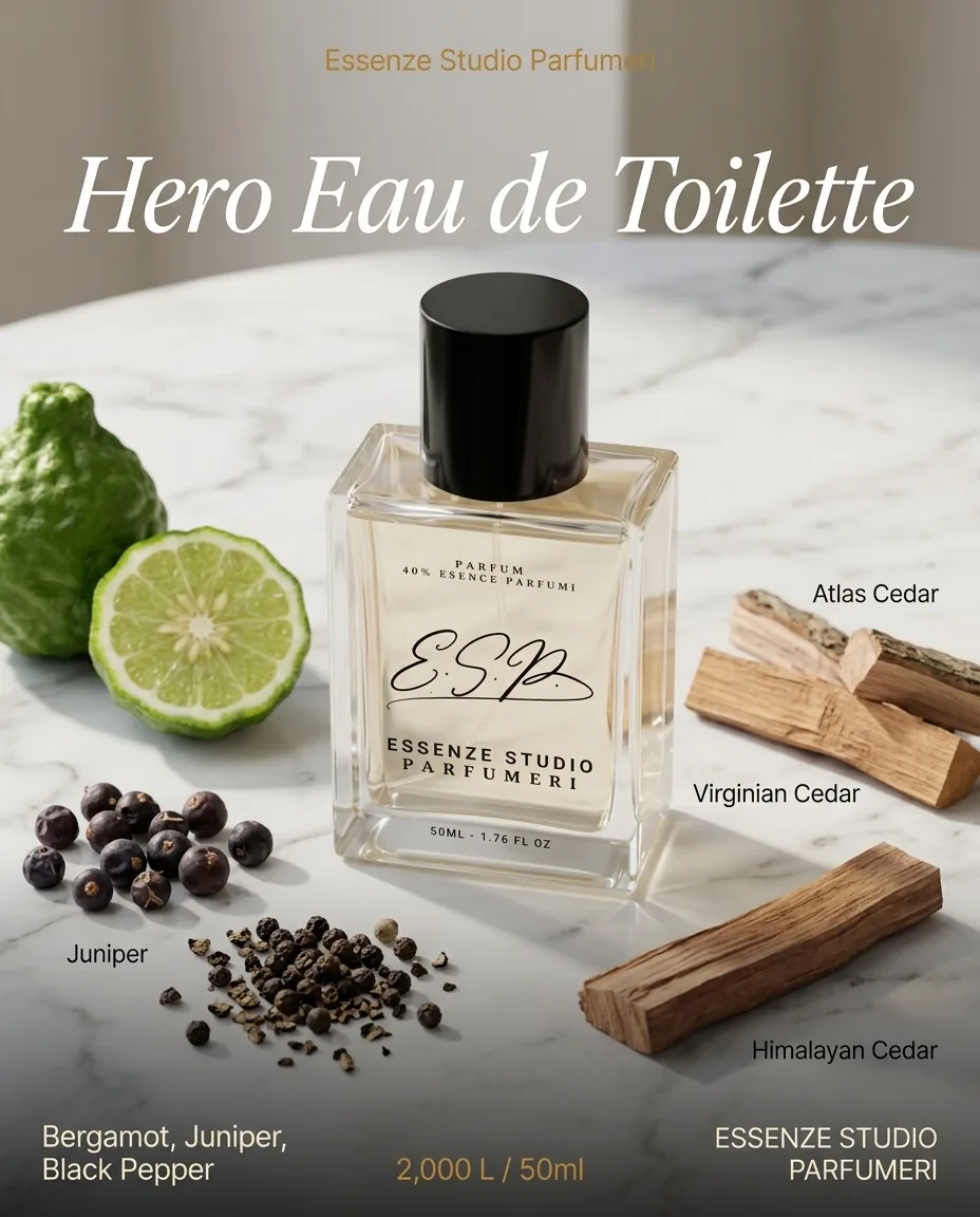 BURBERY HERO — frymëzuar nga BURBERRY · parfum për meshkuj Essenze Studio