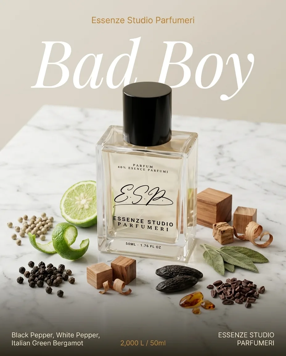 BAD BOY-CAROLINA HERRERA — frymëzuar nga CAROLINA HERRERA · parfum për meshkuj Essenze Studio