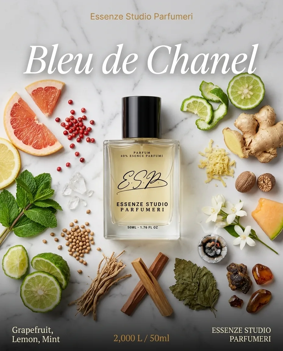 BLUE DE CHANEL — frymëzuar nga CHANEL · parfum për meshkuj Essenze Studio