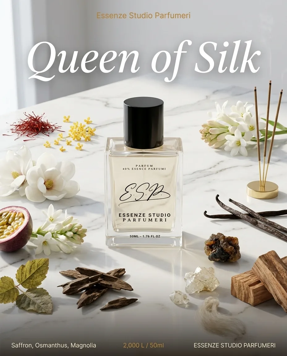 QUEEN OF SILK — frymëzuar nga CREED · parfum për femra Essenze Studio
