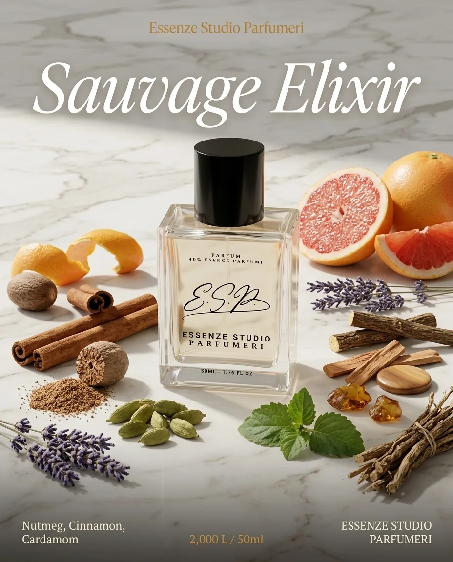 SAUVAGE ELIXIR — frymëzuar nga DIOR · parfum për meshkuj Essenze Studio