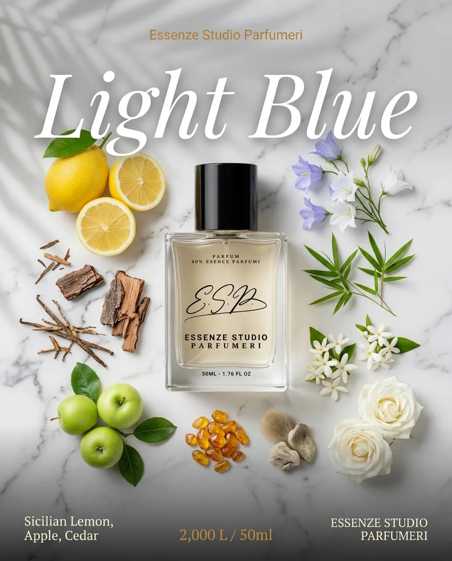 LIGHT BLUE — frymëzuar nga DOLCE & GABBANA · parfum për femra Essenze Studio