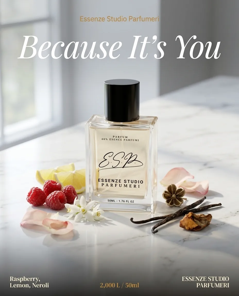 BECAUSE IT'S YOU — frymëzuar nga GIORGIO ARMANI · parfum për femra Essenze Studio