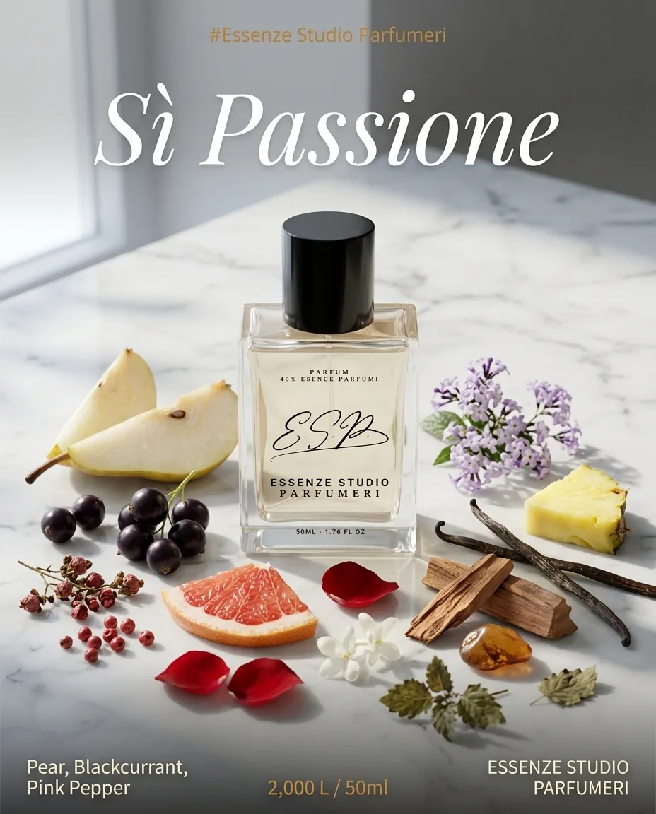 SI PASSIONE — frymëzuar nga GIORGIO ARMANI · parfum për femra Essenze Studio