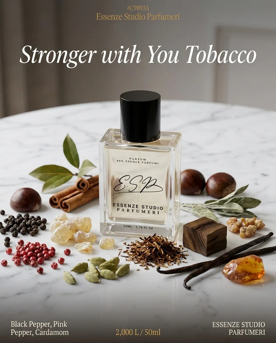 STRONGER WITH YOU TOBACCO — frymëzuar nga GIORGIO ARMANI · parfum për meshkuj Essenze Studio