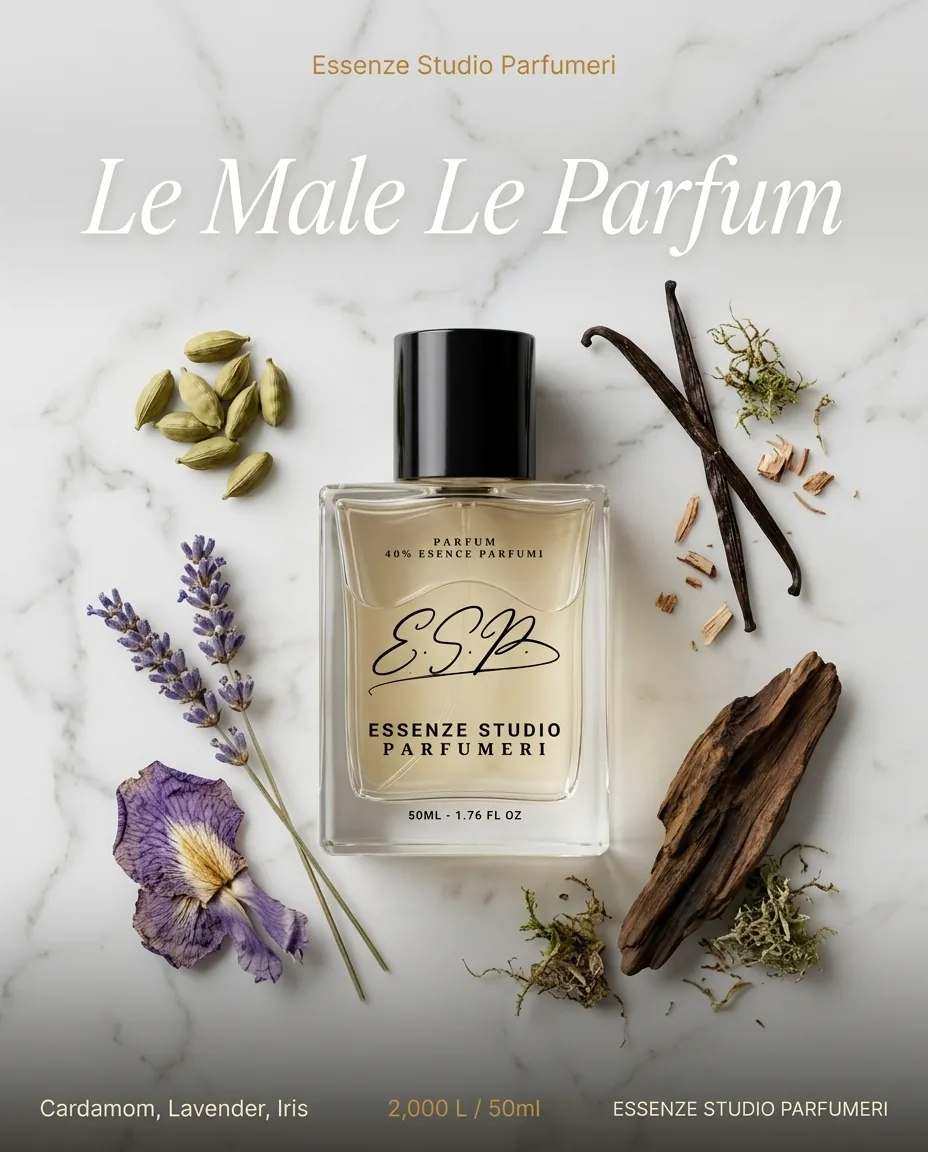 LE MALE LE PARFUM MEN — frymëzuar nga JEAN PAUL GAULTIER · parfum për meshkuj Essenze Studio
