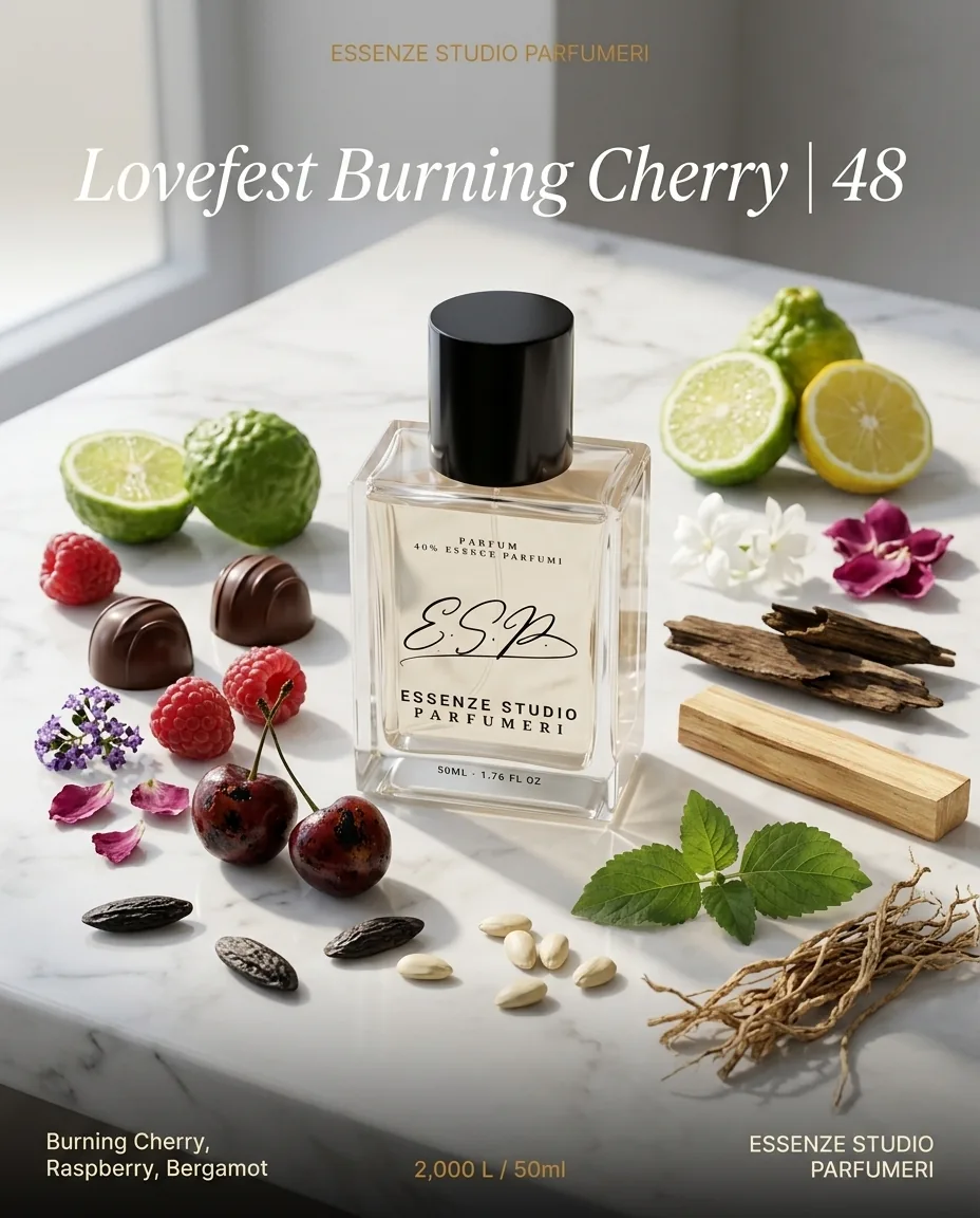 LOVEFEST BURNING CHERRY 48 — frymëzuar nga KAYALI · parfum unisex Essenze Studio