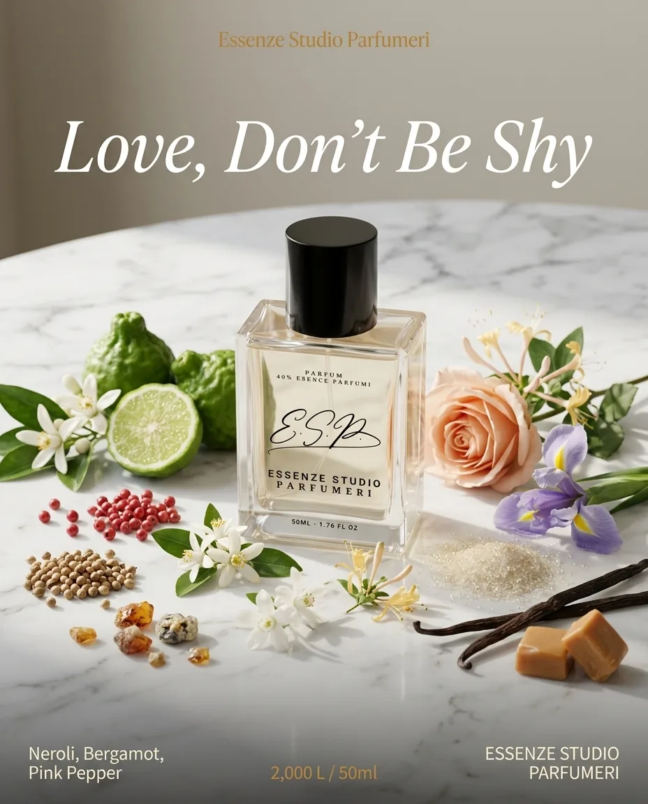 LOVE DON’T BE SHY — frymëzuar nga KILIAN · parfum për femra Essenze Studio