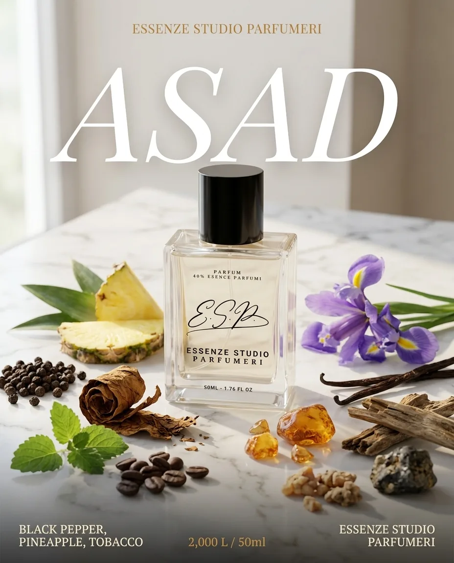 ASAD — frymëzuar nga LATTAFA · parfum për meshkuj Essenze Studio
