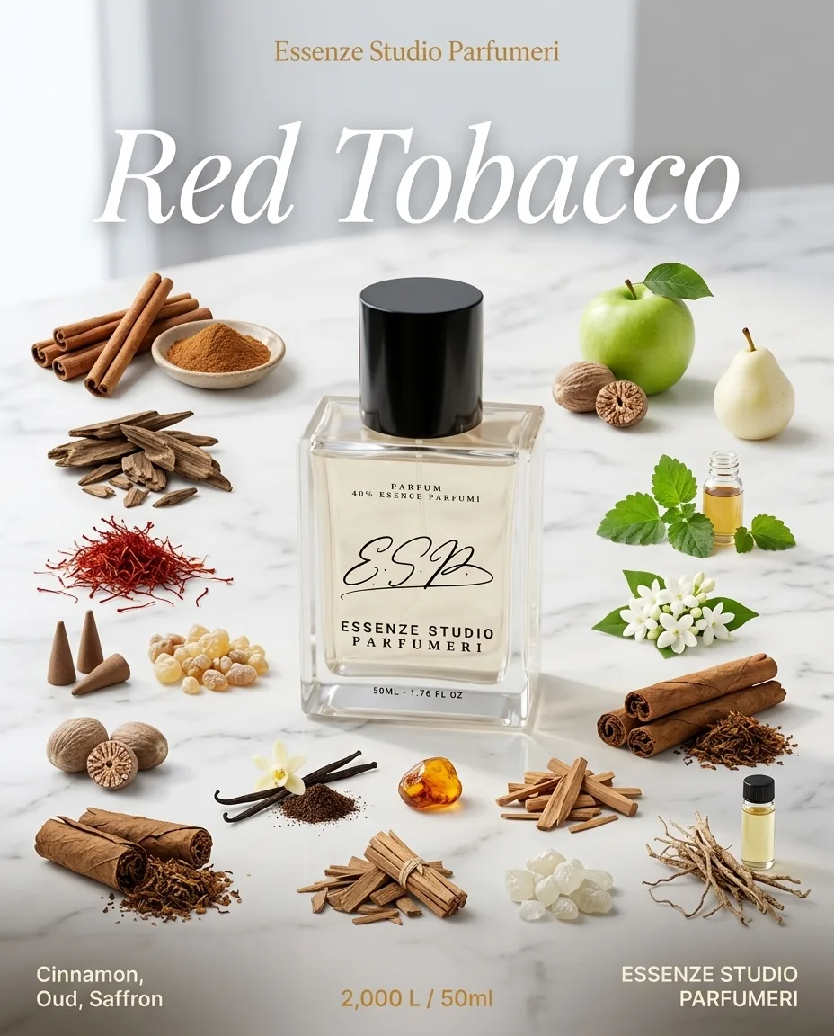 RED TABACCO — frymëzuar nga MANCERA · parfum unisex Essenze Studio