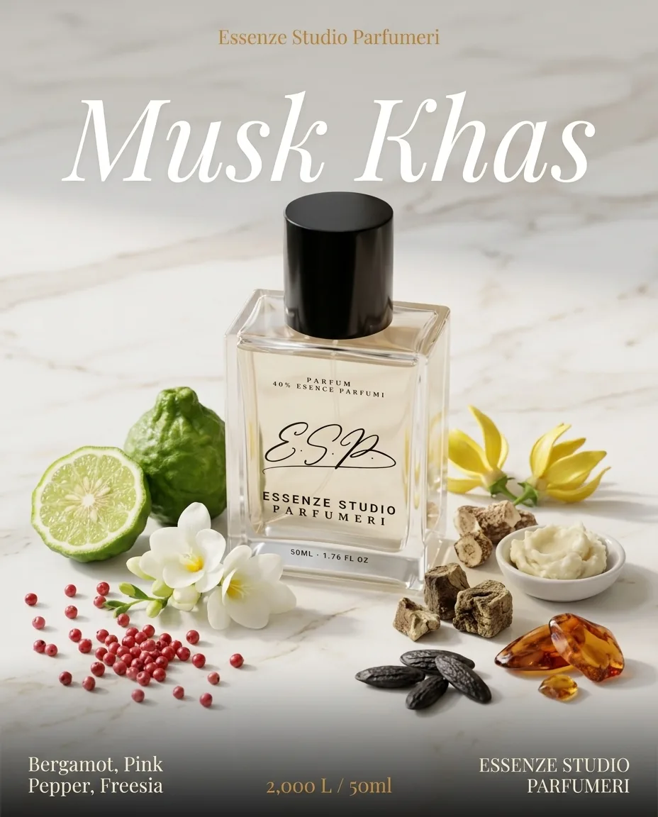 MUSK KHAS — frymëzuar nga TRADICIONALE ORIENTALE / ALMAS · parfum unisex Essenze Studio