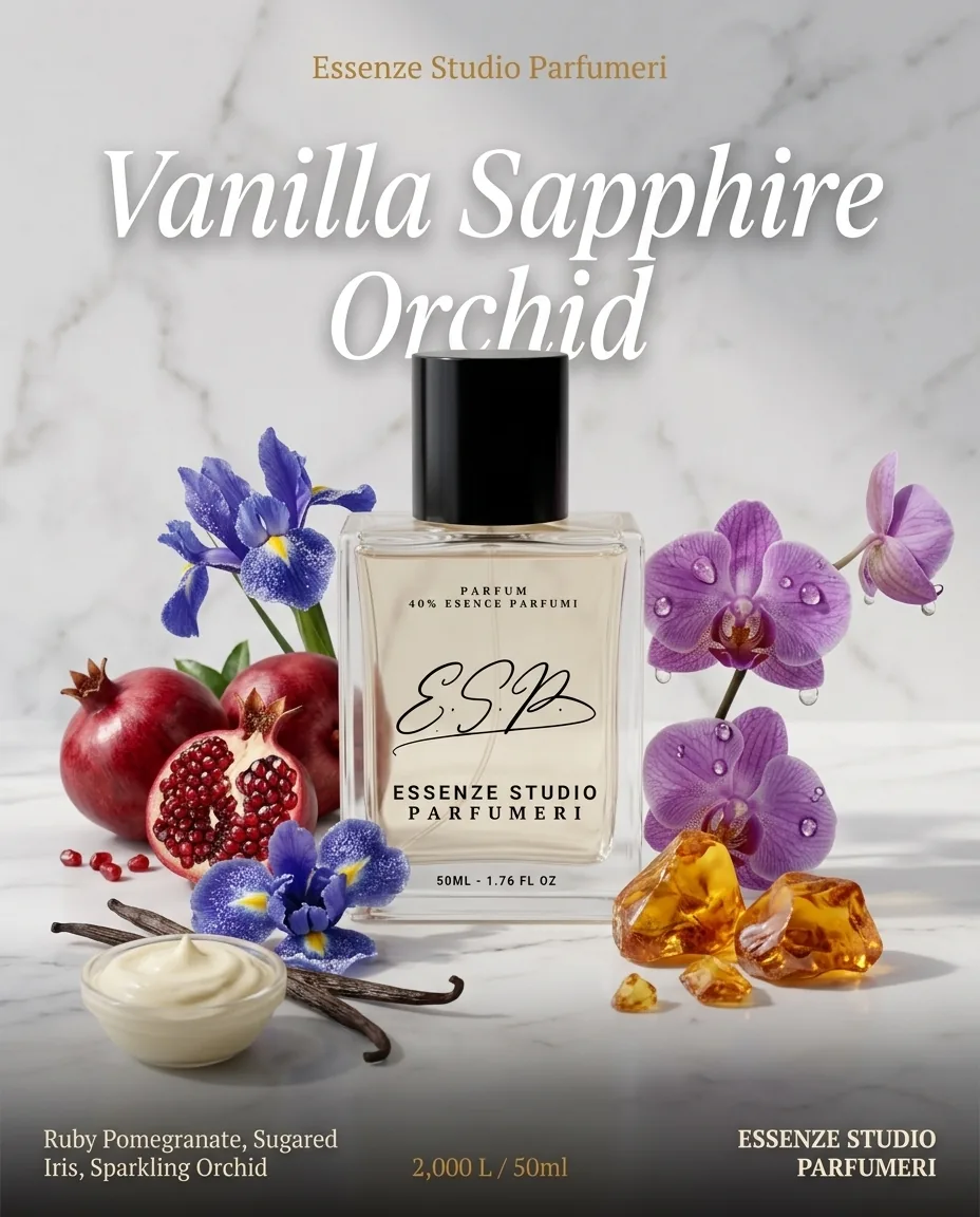 VANILLA SAPPHIRE ORCHID — frymëzuar nga UNKNOWN · parfum për femra Essenze Studio