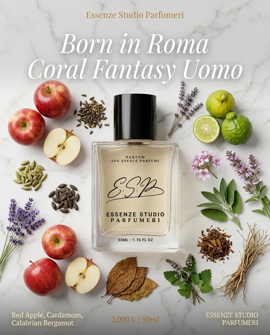 UOMO BORN IN ROMA CORAL FANTASY — frymëzuar nga VALENTINO · parfum për meshkuj Essenze Studio