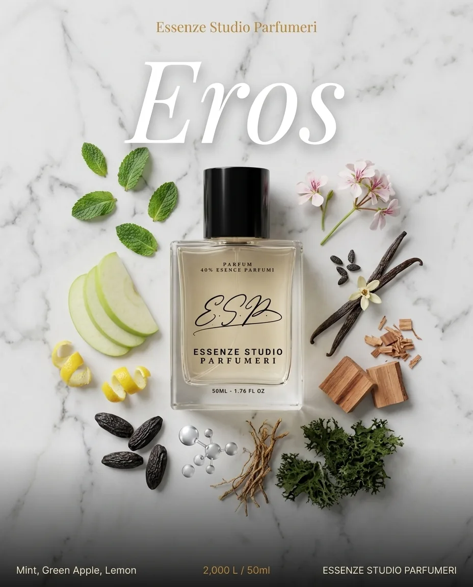 EROS — frymëzuar nga VERSACE · parfum për meshkuj Essenze Studio