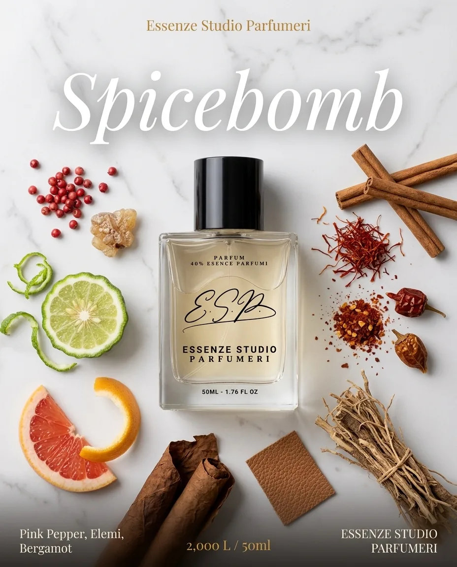 SPICE BOMB — frymëzuar nga VIKTOR & ROLF · parfum për meshkuj Essenze Studio
