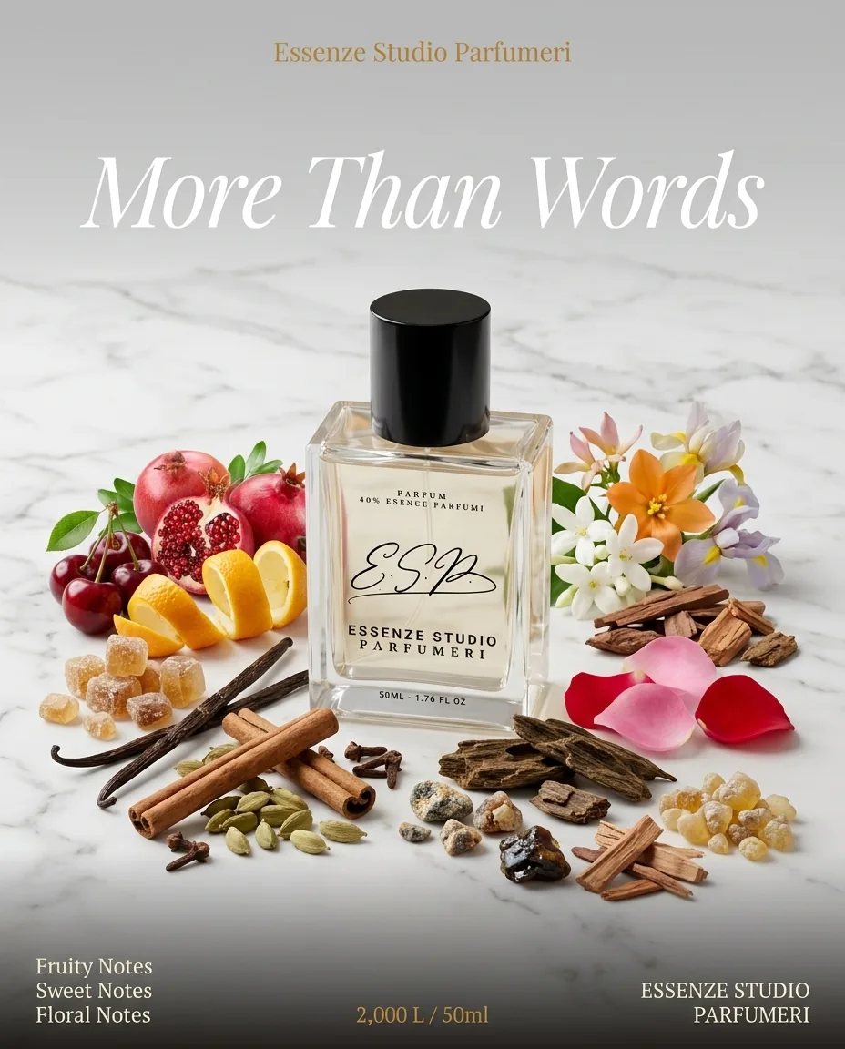 MORE THAN WORDS-XERJOFF — frymëzuar nga XERJOFF / CASAMORATI · parfum unisex Essenze Studio