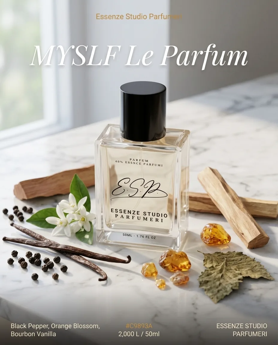 MYSLF LE PARFUM — frymëzuar nga YVES SAINT LAURENT (YSL) · parfum për meshkuj Essenze Studio
